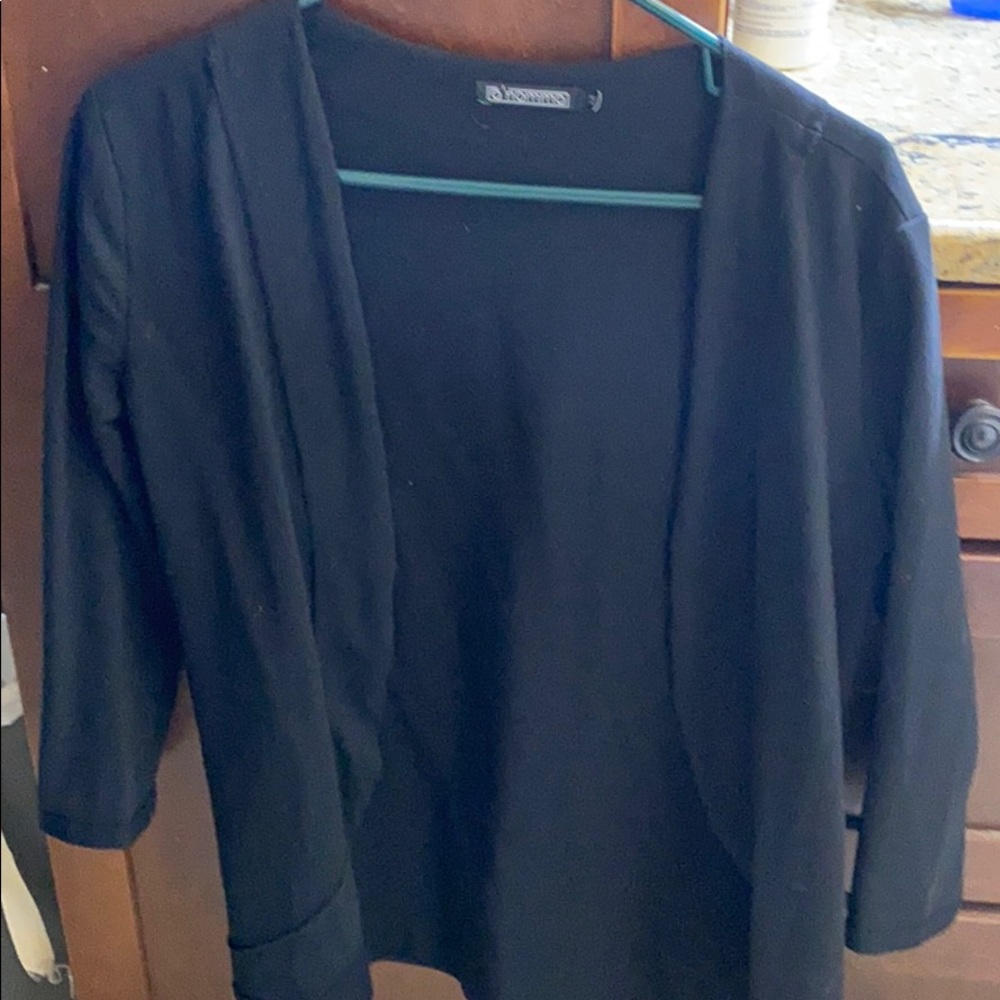 Black Cotton Sweater